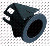 Elementträger Einbau ø 16mm flach schwarz