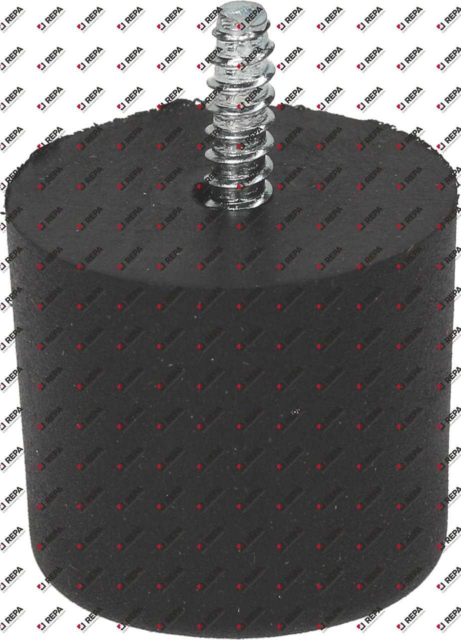 Gerätefuß ø 22mm H 20mm Bohrung ø 4mm VPE 1 Stück