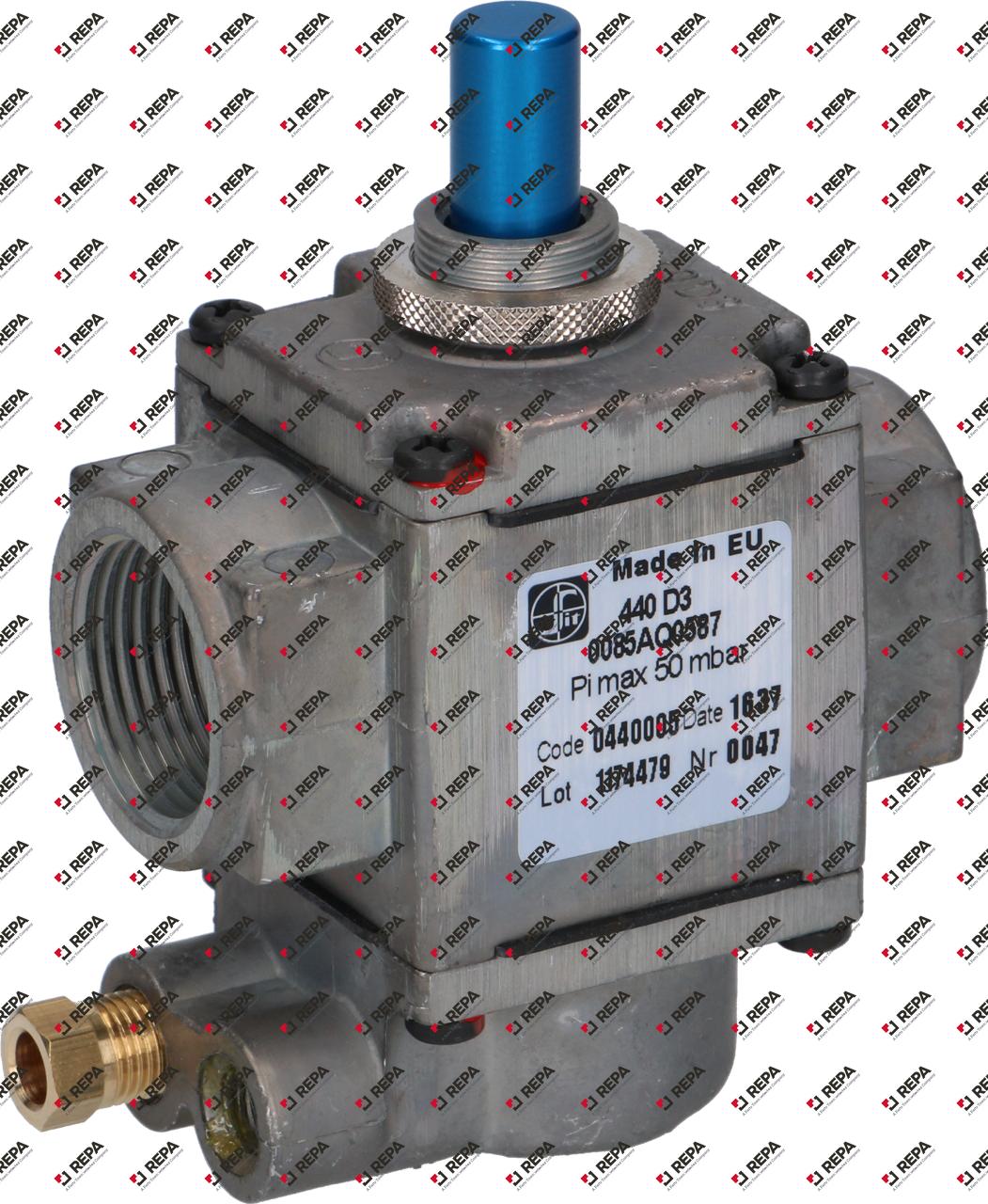 Gasventil Druckbereich 50mbar Gaseingang 3/4"