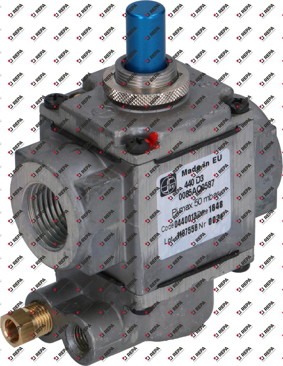 Gasventil Druckbereich 50mbar Gaseingang 1/2"
