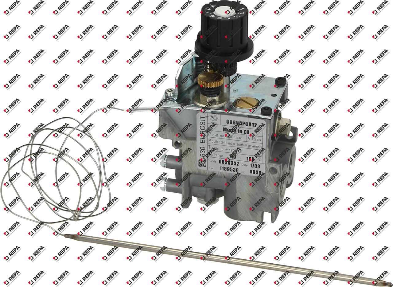 Termostato gas tipo serie 630 Eurosit 110-190°C