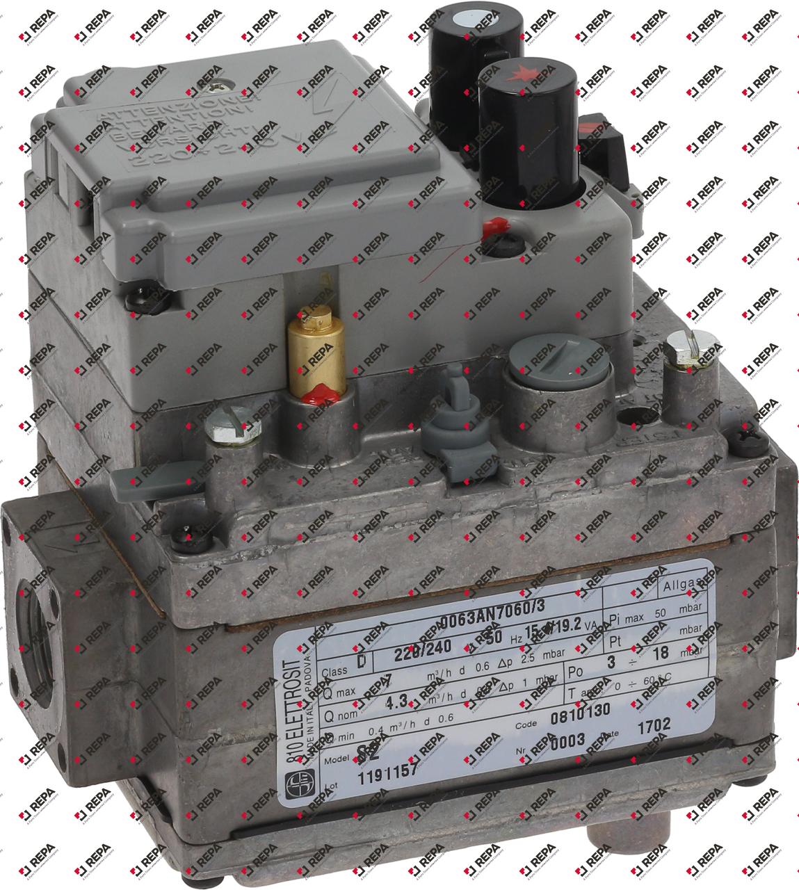 Gasventiel type ELETTROSIT gasingang 1/2"