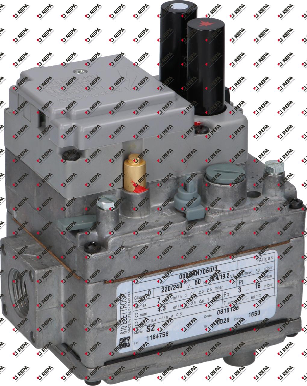 Gasventil SIT Typ ELETTROSIT 230V Gaseingang 1/2"