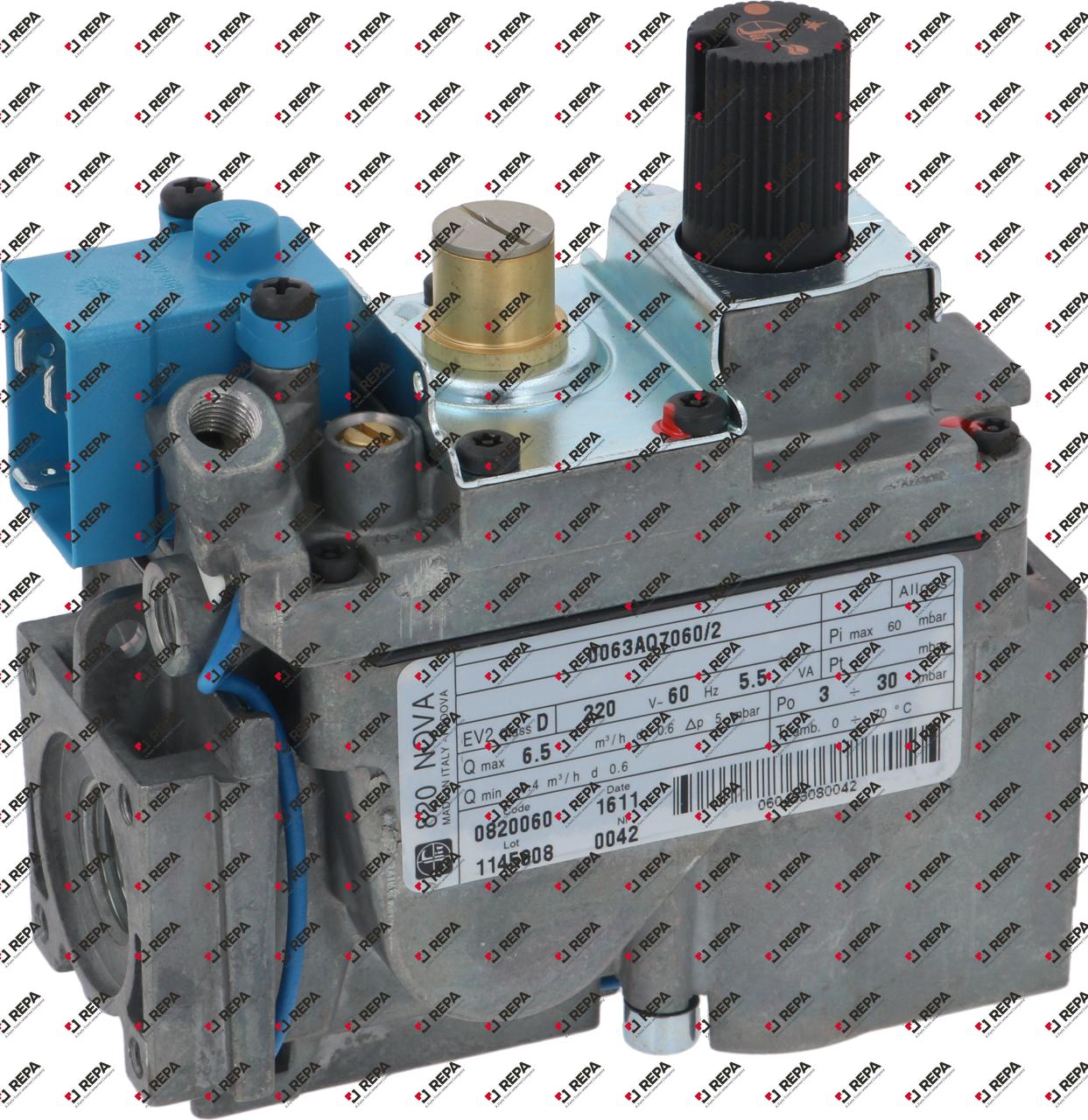 vanne gaz SIT série Novasit 820 aliment. 220V 60Hz
