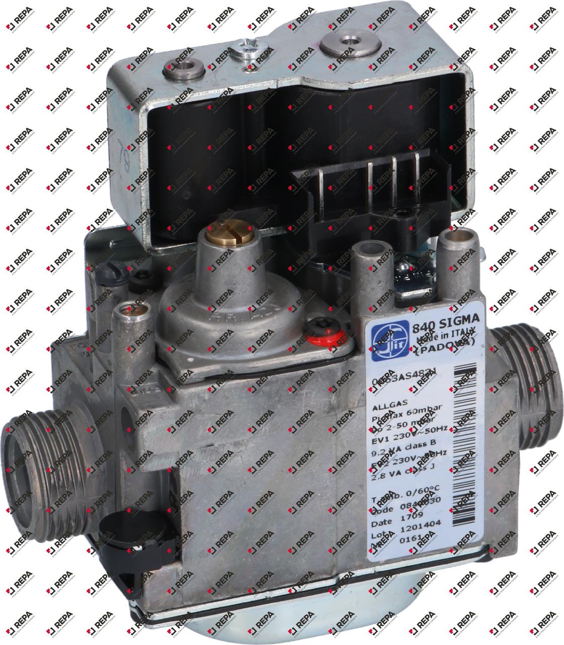 Gasventil Typ Sigma 230V 50Hz Gaseingang 3/4" AG