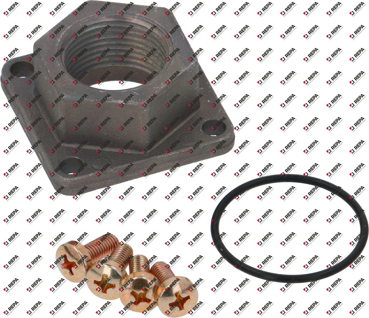 Gasaansluiting LA 36x36mm 3/4" recht