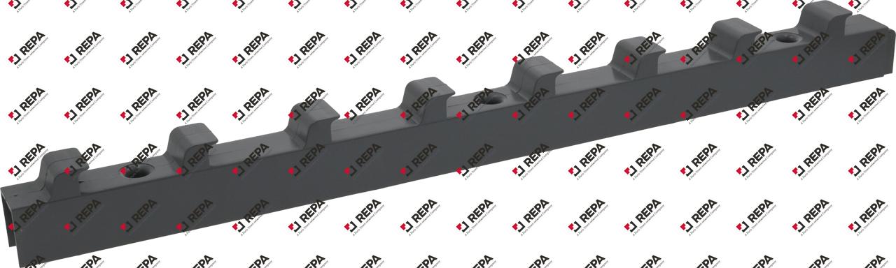 Rack L 650mm W 34mm H 57mm mounting pos. vertical