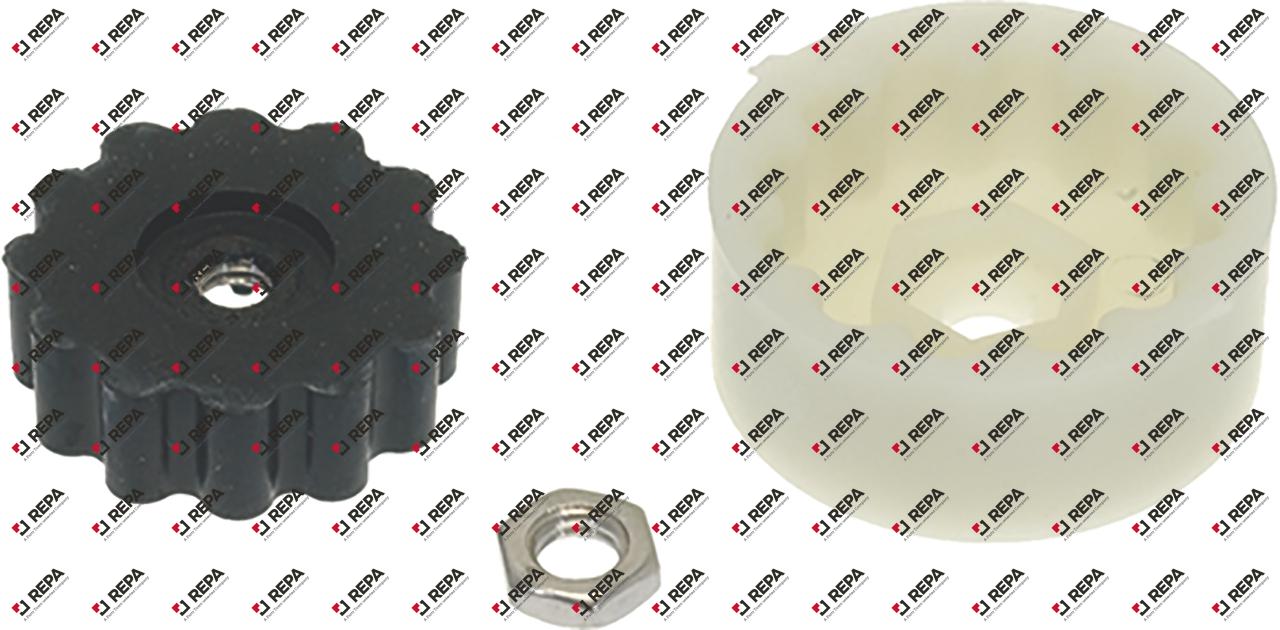Coupling ø 37mm H 15mm set