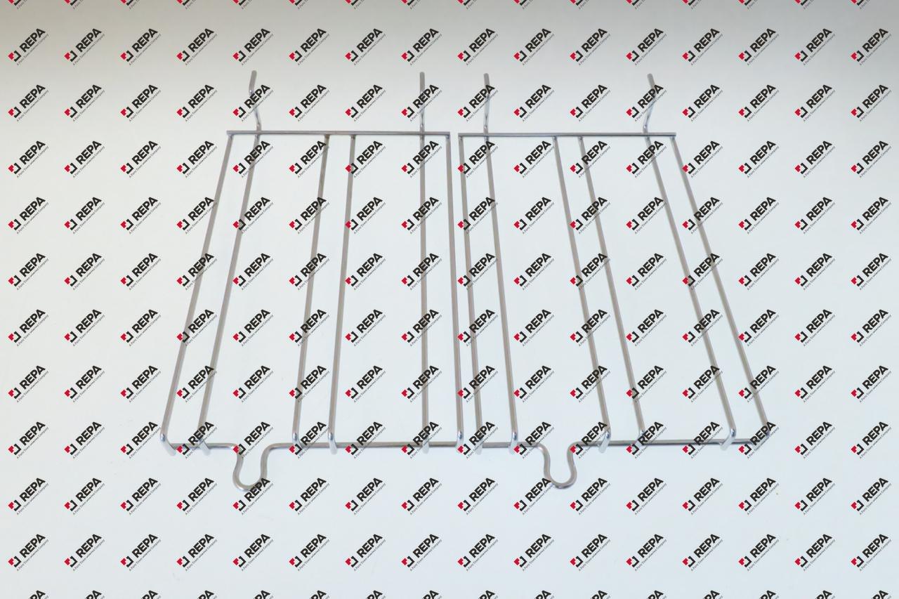Oplegrooster set L 242mm B 162mm verchroomd