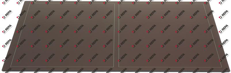 Ceramic plate L 570mm W 440mm
