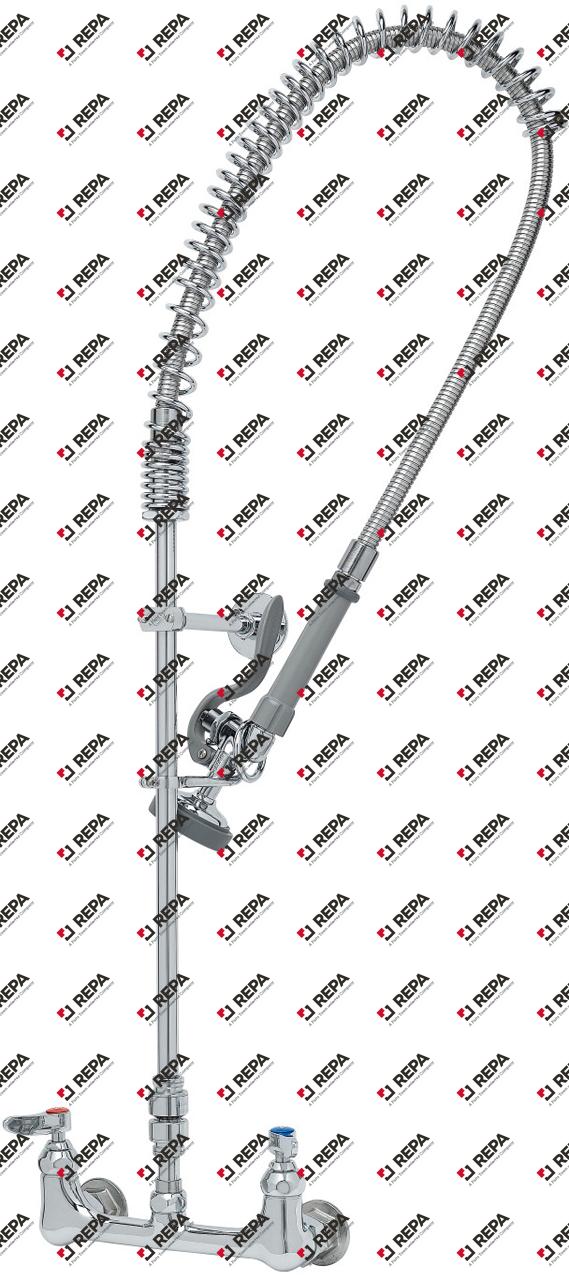 "Pre-Rinse, 8"" Wall Mount Base, Vacuum Breaker, "