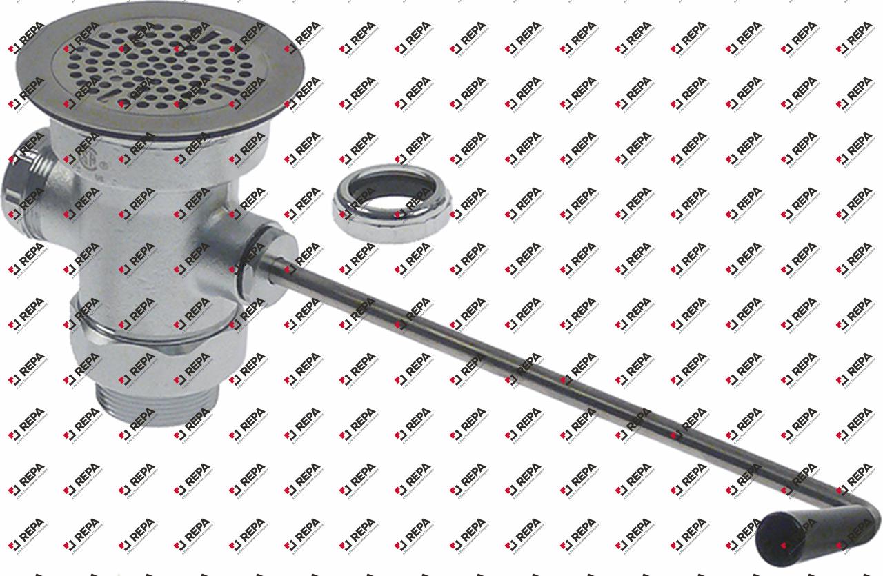 piletta di scarico filetto 2" ottone nichelato