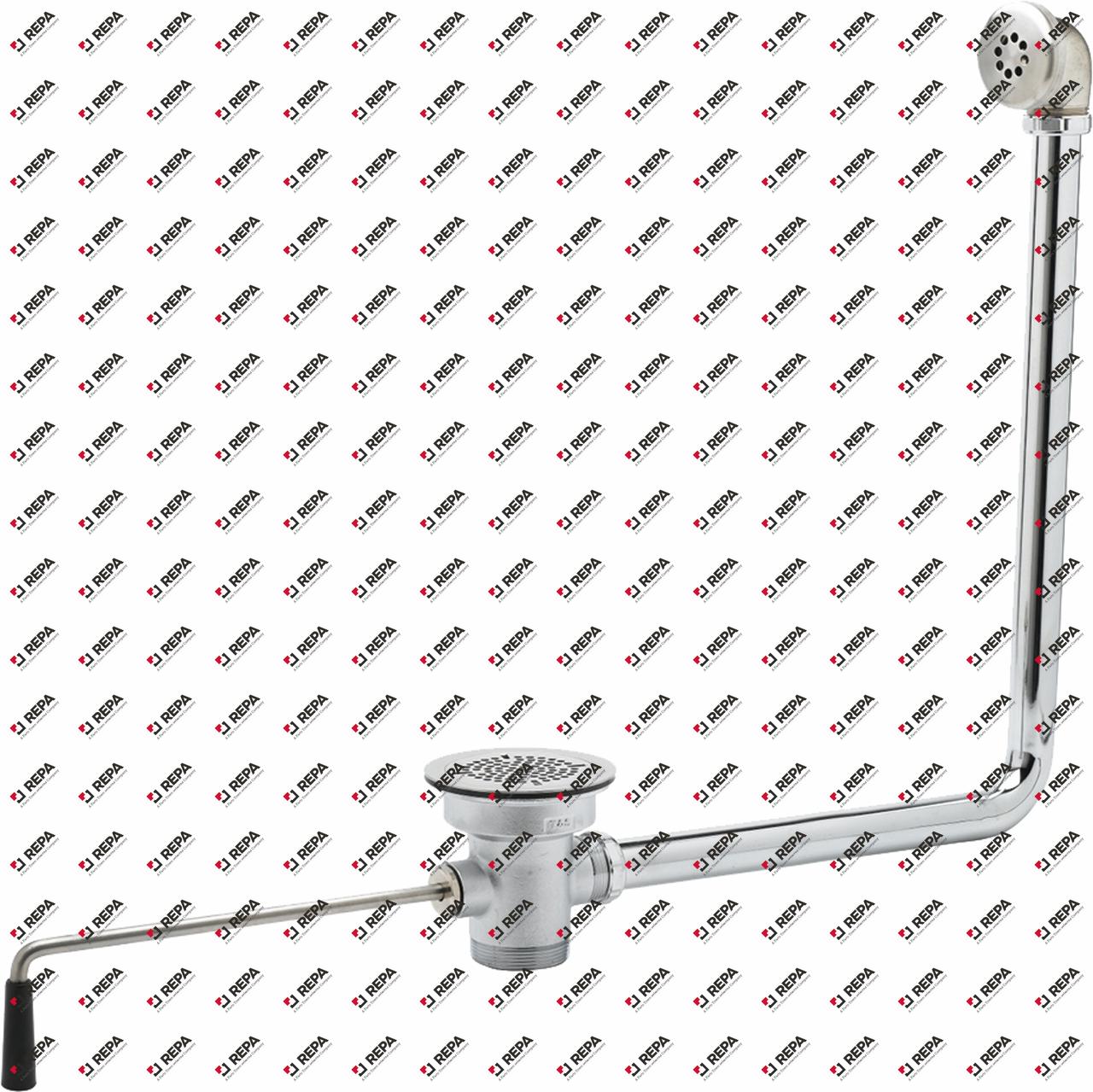 drain fitting thread 2" nickel-plated brass ø 87mm