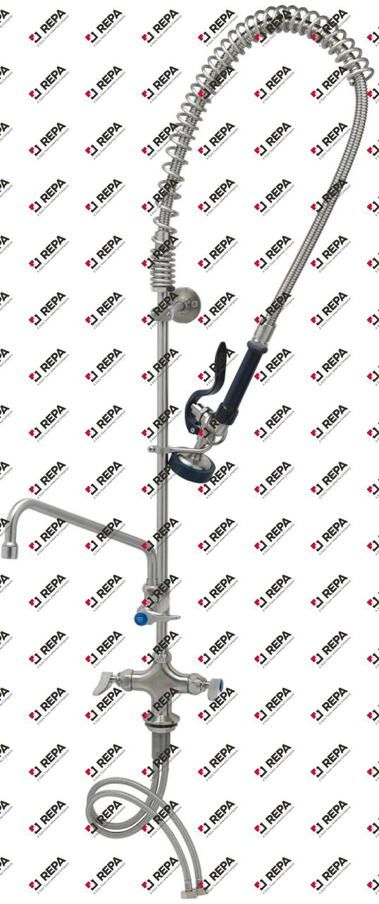 Doccione per stoviglie T&S Eversteel line