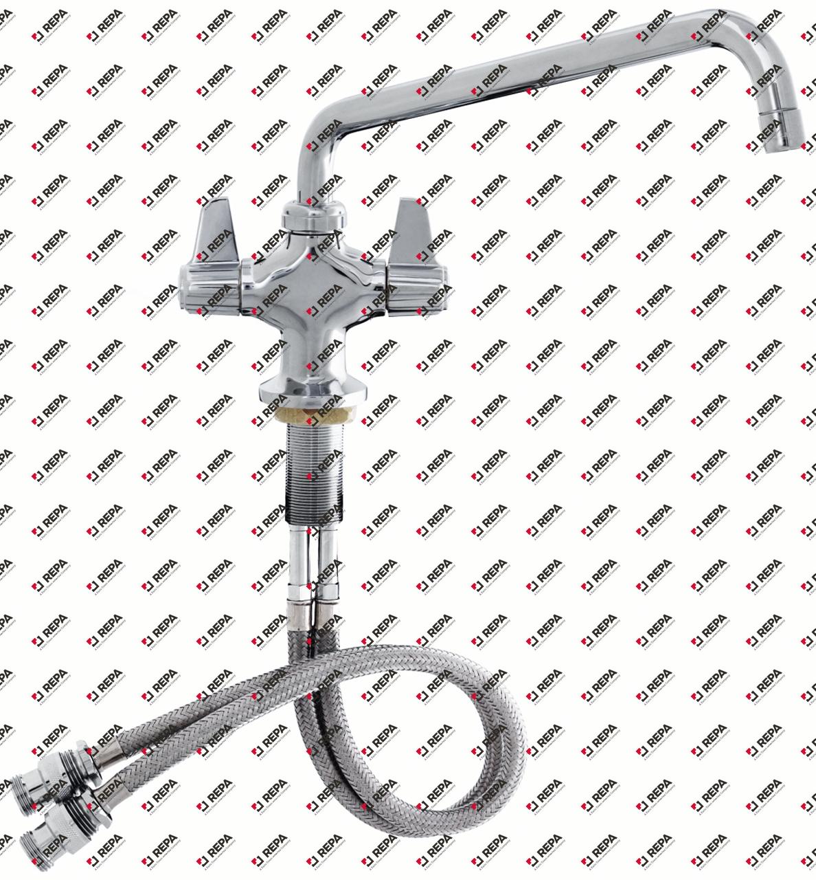 mélangeur monotrou tête céramique 1/2" 90°