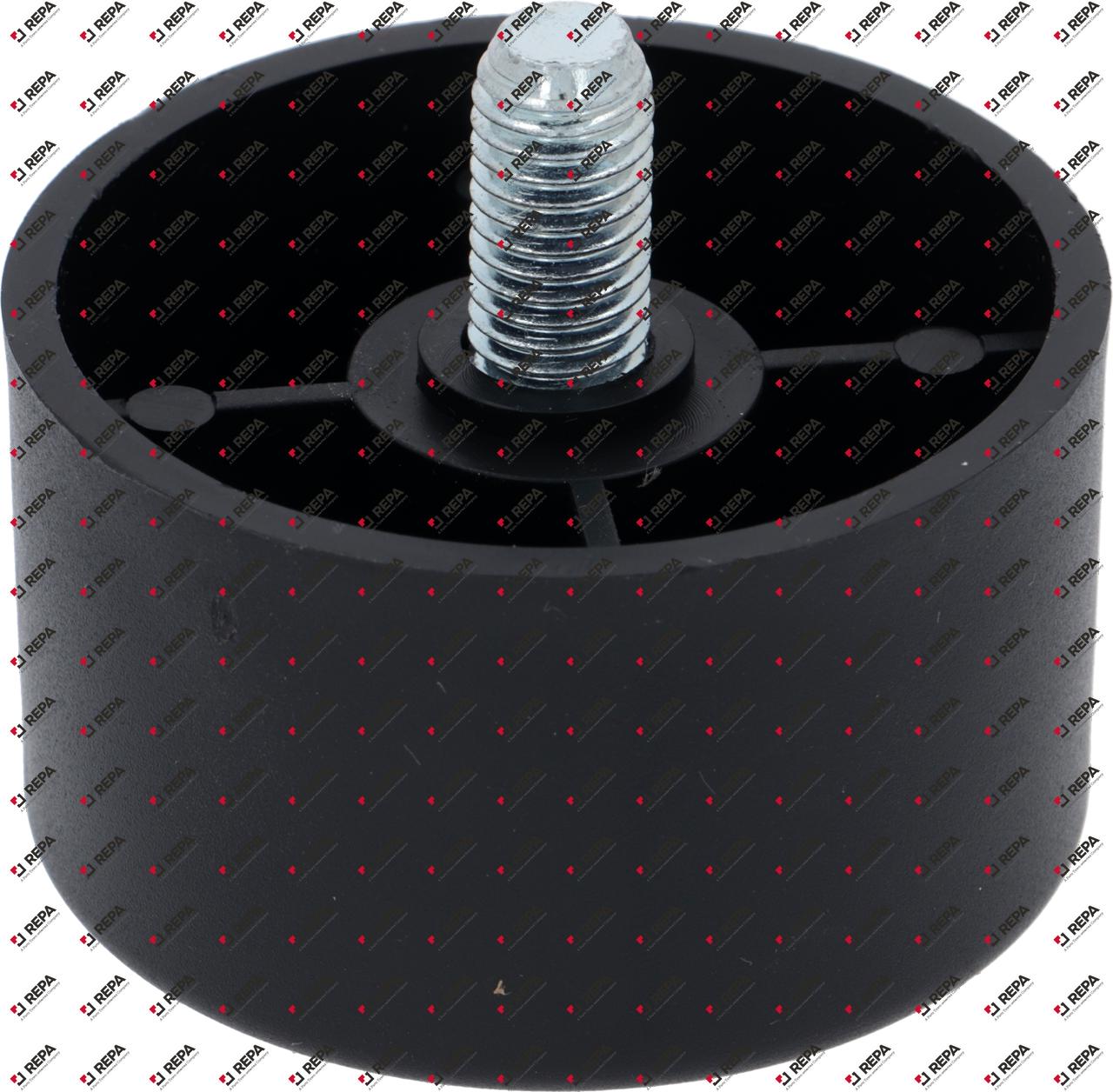 apparaatvoet draad M10 ø 60mm H 35mm draad L 20mm