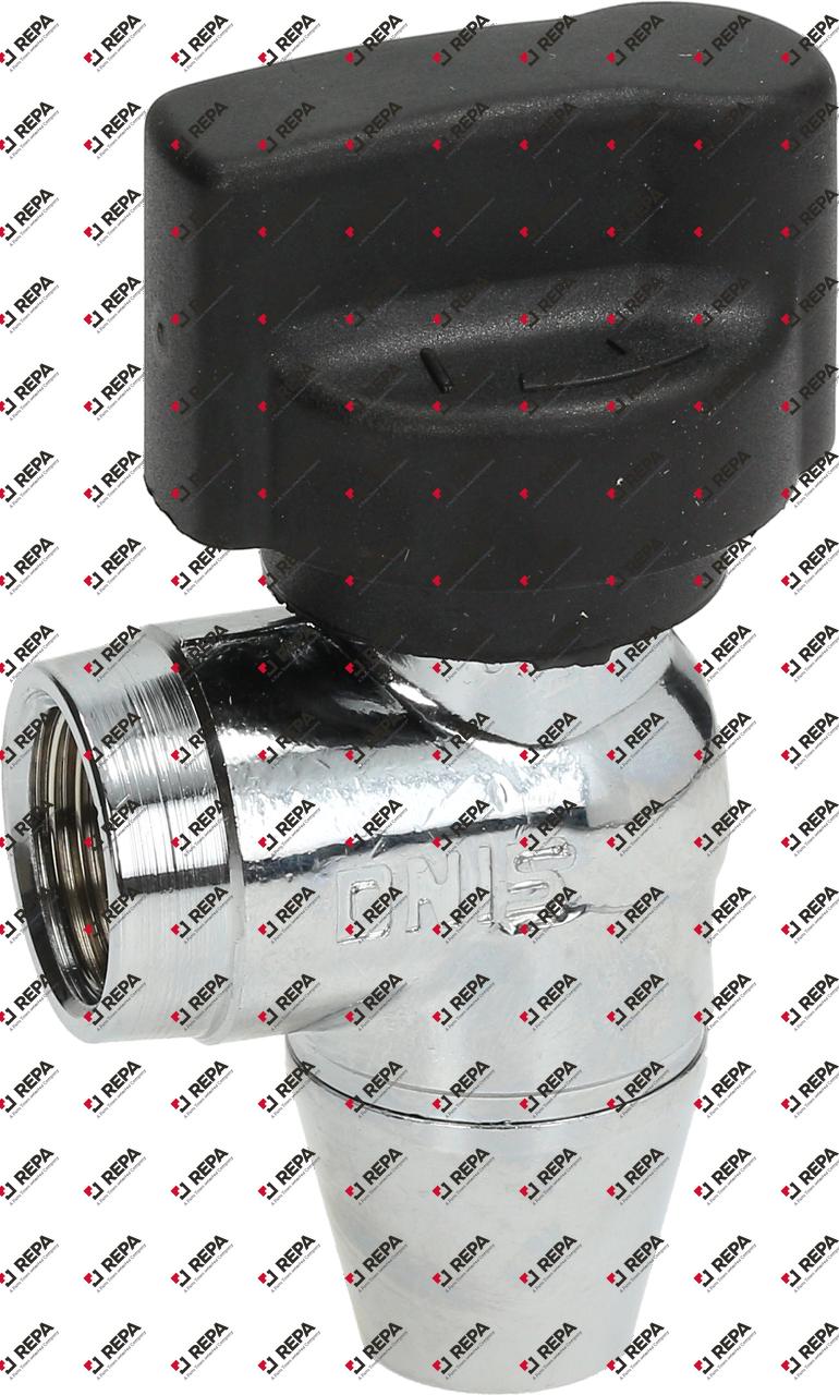 outlet tap chrome-plated brass angled W 30mm