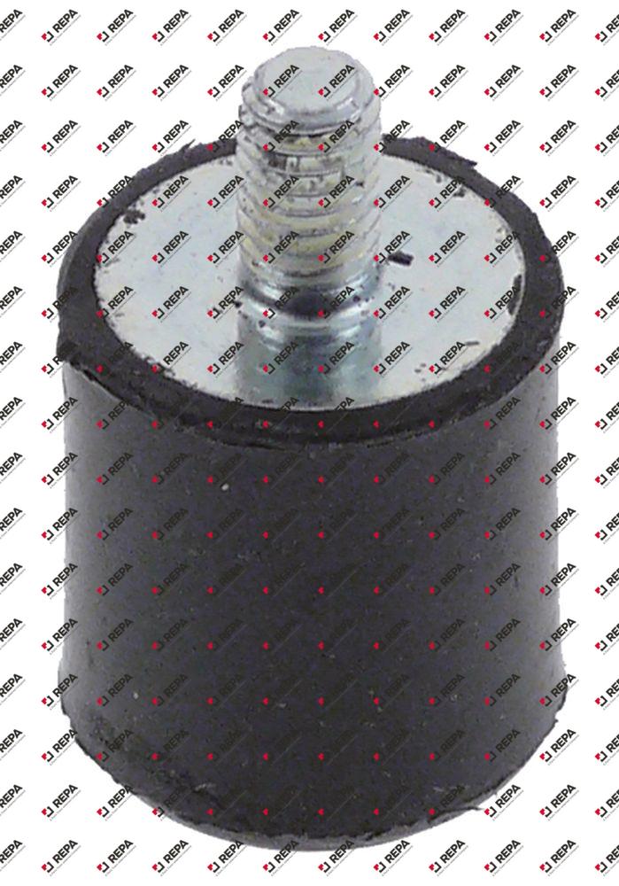 aparatenvoet set draad M6 draad L 10mm H 23mm