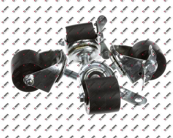 "CASTOR KIT 2"" SET/4 1/2-13 X 1 1/2"" STEM 2 LK/2