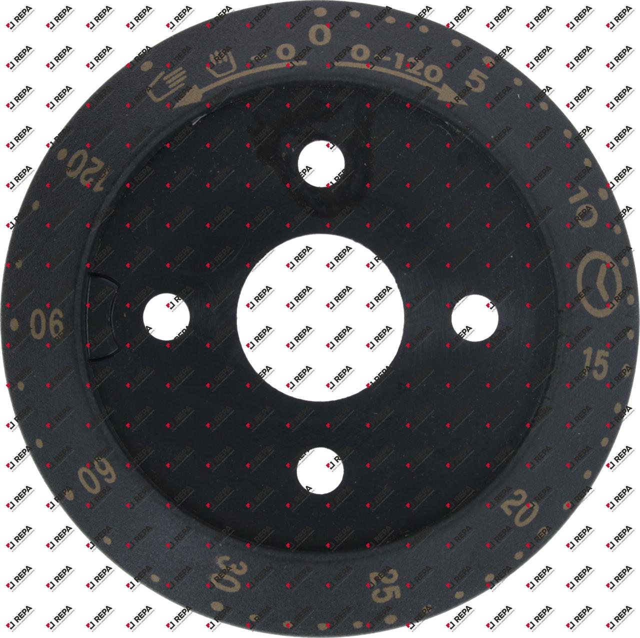 Skalenscheibe 0-120 ø 58 mm passend für UNOX