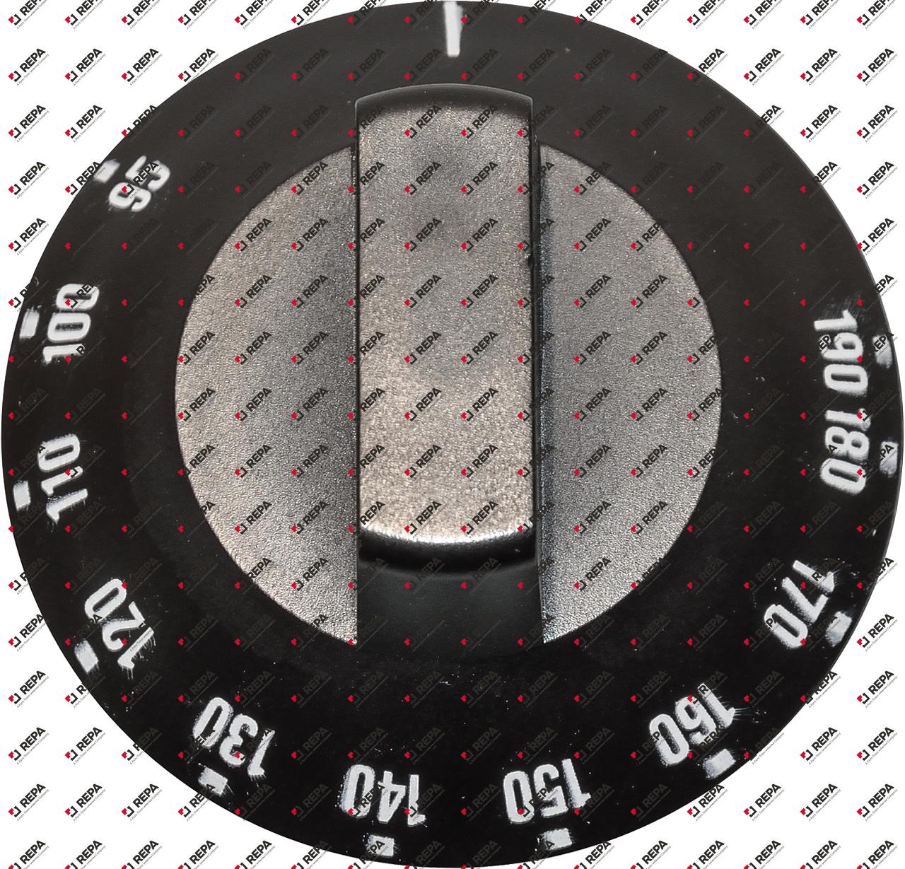knob t.max. 190°C temperature range 95-190°C