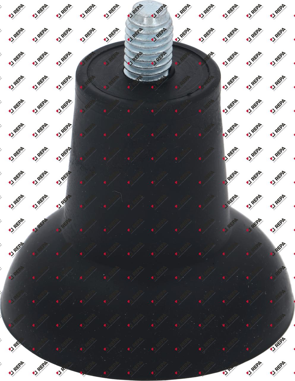 Gerätefuß Gewinde M8 Gewinde L 15mm ø 47mm H 43mm