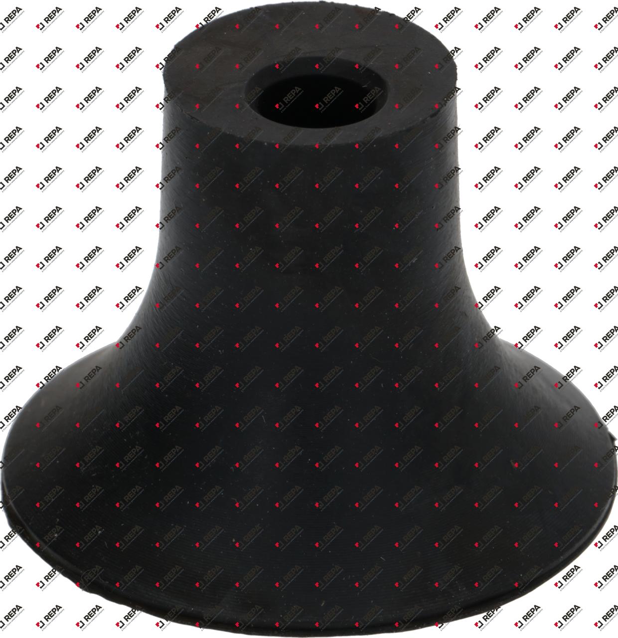 Gerätefuß ø 47mm H 35mm Bohrung ø 9mm Gummi
