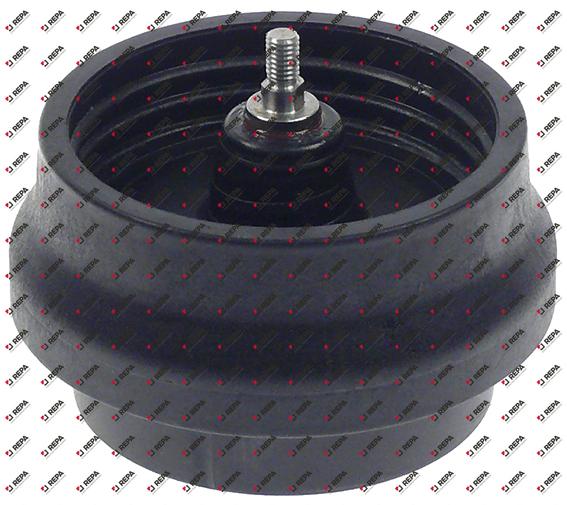 Supporto plastica ø 100mm con giunto 8 dento