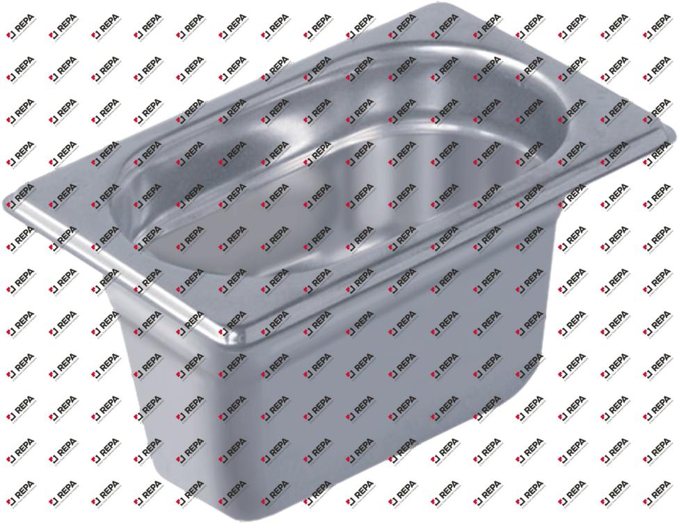 GN container SS 18/10 size GN 1/9 D 100mm