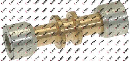 coupling straight for pipe ø 6.35mm (1/4") MS 50