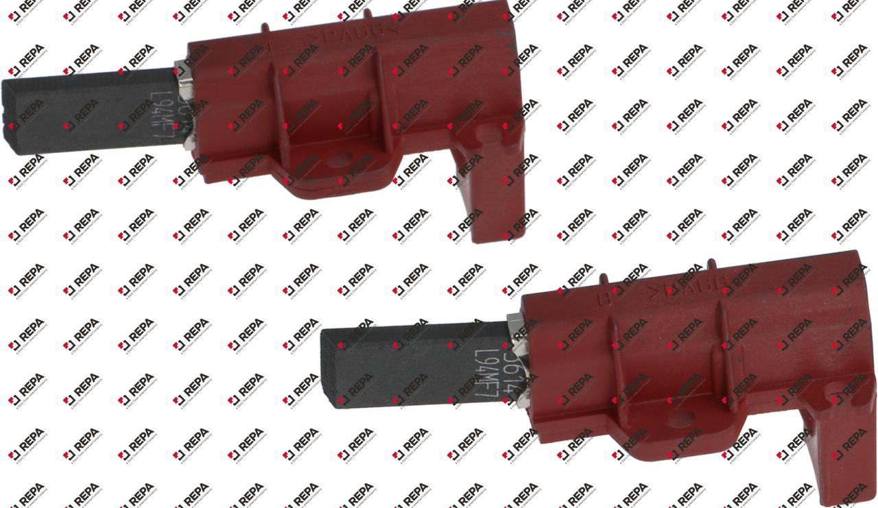Jeu de charbons taille 30x12,5x5mm pour lave-linge