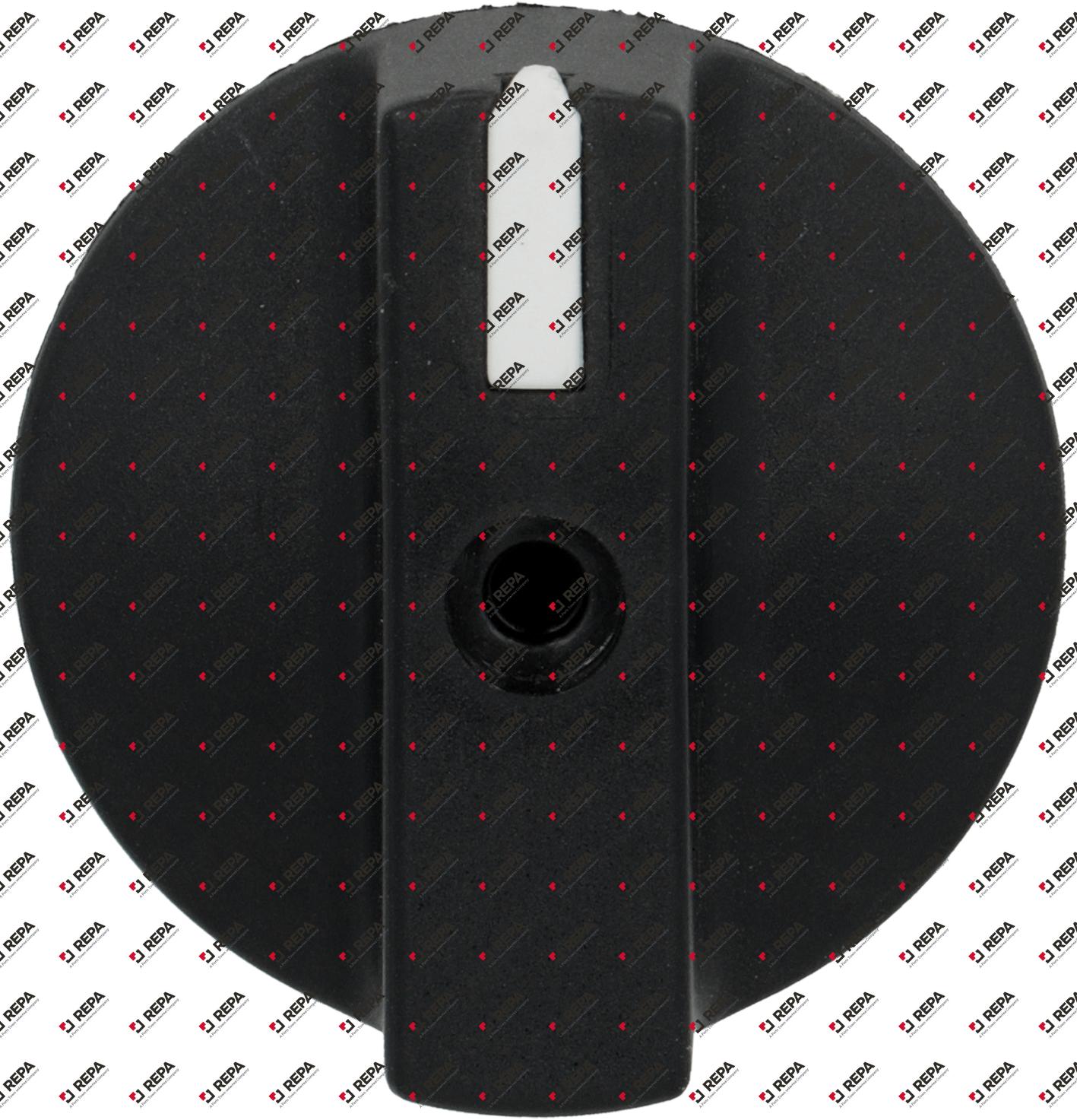 Manopola ø 35mm nero H 22mm con indicatore