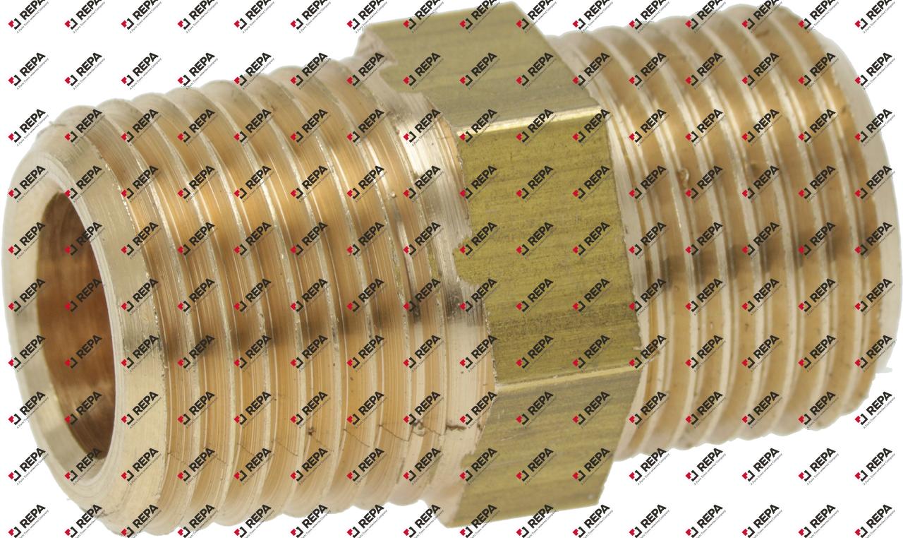 RACCORD POMPE ø 3/8"M NPT-3/8"M GAZ