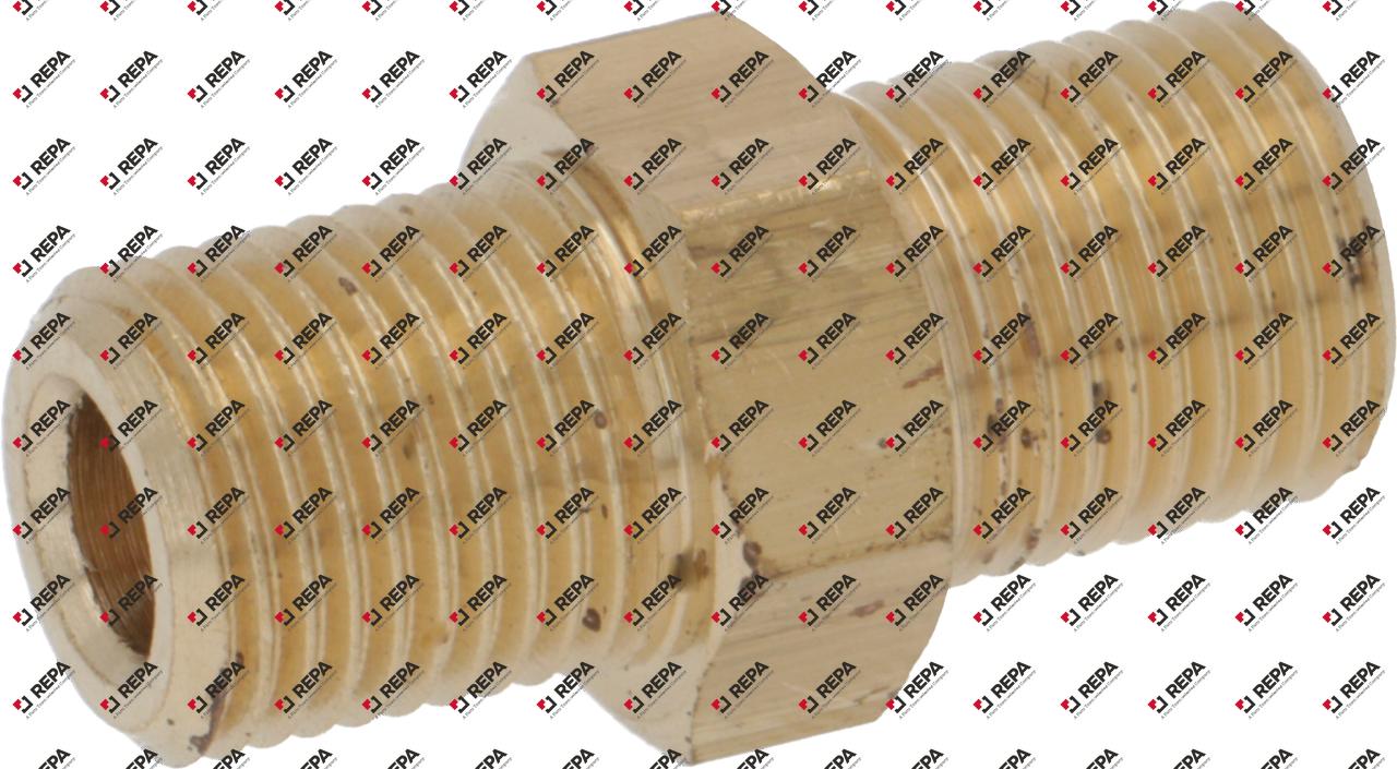 double nipple brass thread 1/8" - 1/8" Qty 1 pcs
