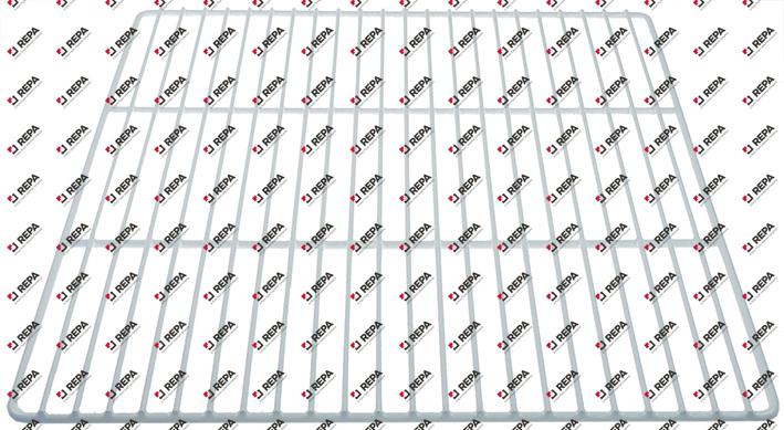 Griglia lar. 530mm P 650mm acciaio plastificato