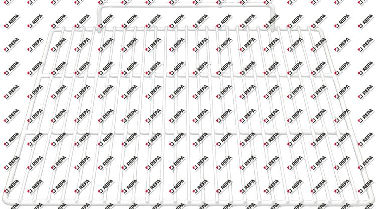 Grate plastic-coated steel white W 530 mm D 650 mm