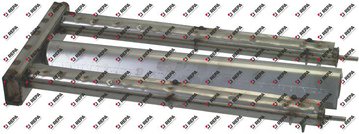 Stabbrenner 2-reihig L 445 mm B 200 mm H 45 mm