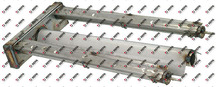 Stabbrenner 2-reihig L 445 mm B 200 mm Edelstahl