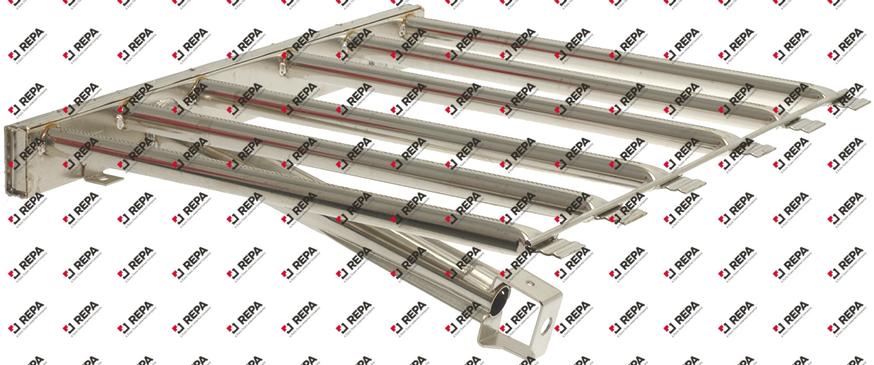 Stabbrenner 6-reihig L 520 mm B 620 mm H 60 mm