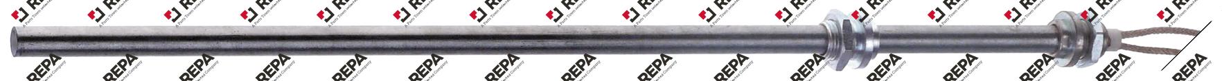 Resistenza 400W 230V L 380mm flangia filettata