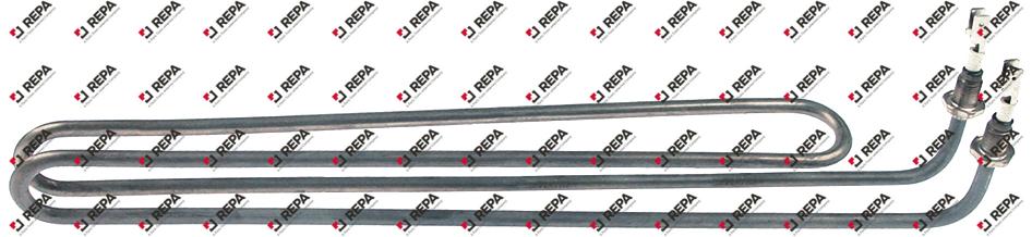 Resistencia 2500 W 230 V L 357 mm H1 4 mm H2 35 mm