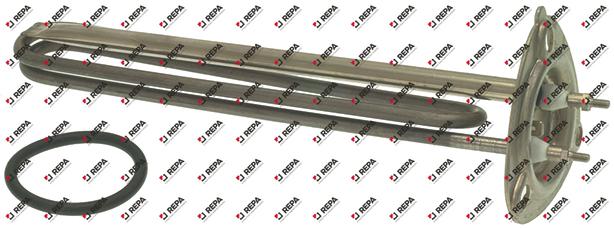 Heating element 2600W 230V L 250mm 3 hole flange