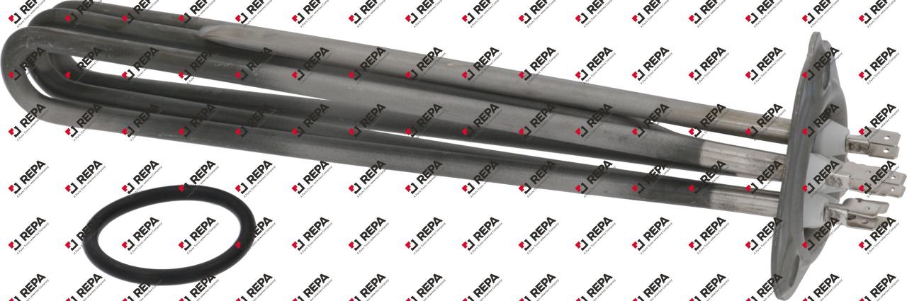 Heating element 7000W 230V L 290mm 3 hole flange
