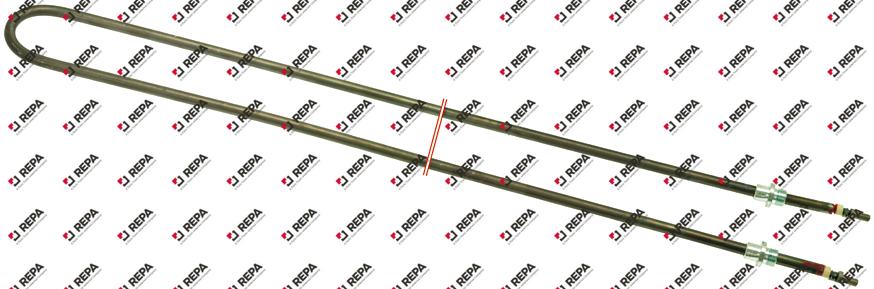 Heizkörper 550 W 230 V L 1180 mm 2-Lochbefestigung