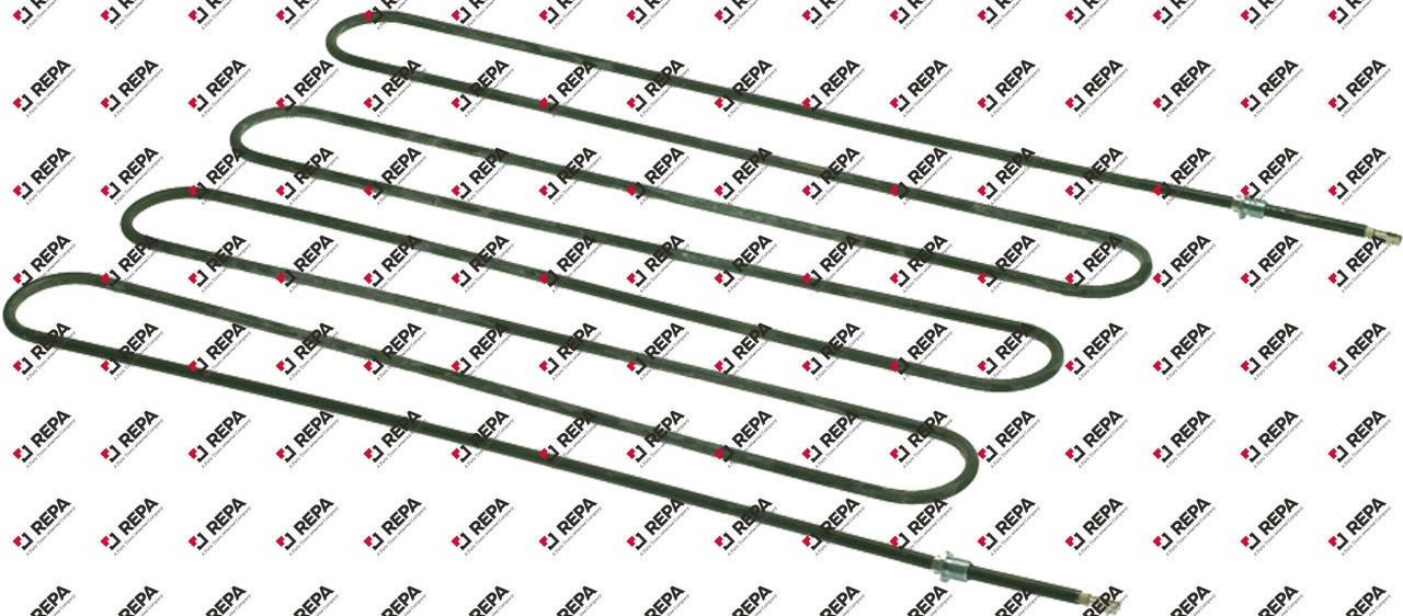 Heating element 2800W 230V L 645mm 2 hole fixing