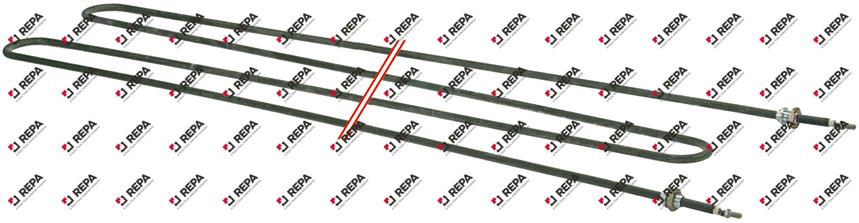 Resistenza 1000W 230V L 875mm fissaggio a 2 fori