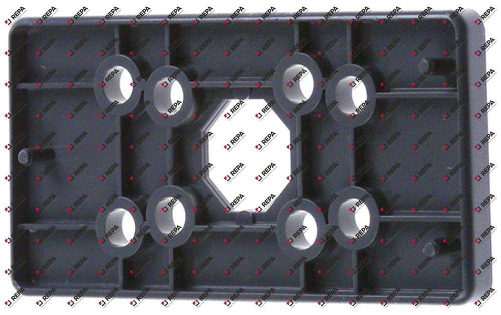 Unterlegplatte Stärke 5mm Kunststoff L 98mm B 49mm