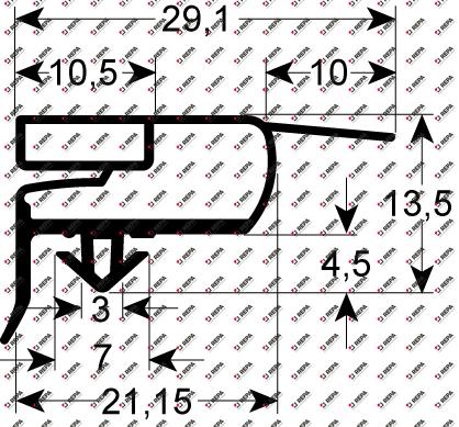 Kältedichtung Profil 9773 B 677 mm L 1537 mm