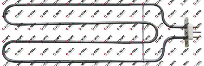 Heating element 2000W 230V L 427mm L1 50mm