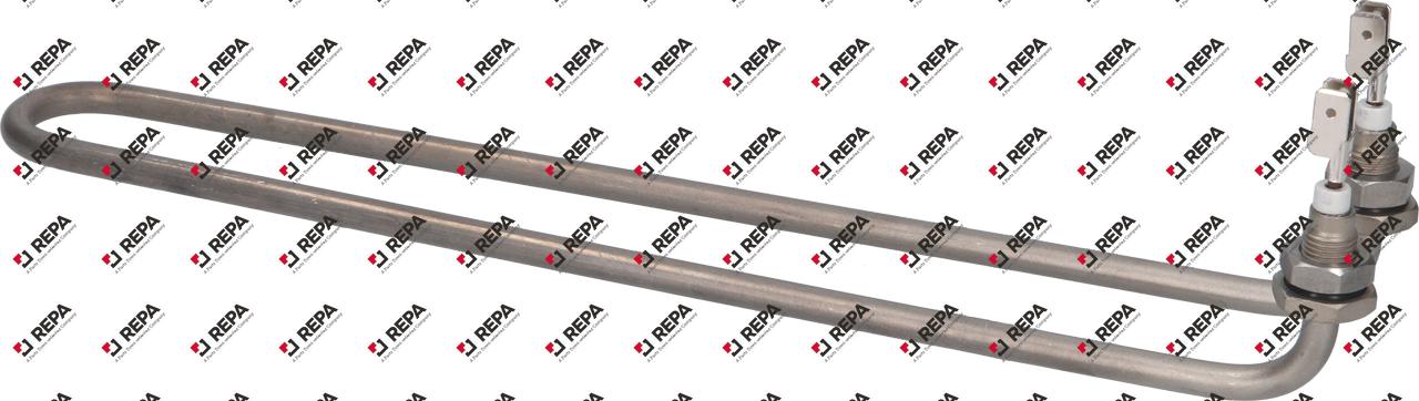 Heating element 2000W 230V L 264mm 2 hole fixing
